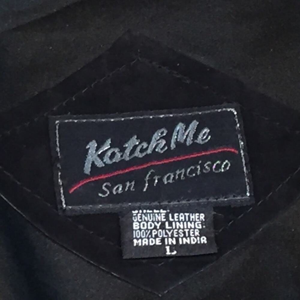 Katch Me Retro BoHo NWT Biker Vintage Cowboy Suede Leather Tapestry Vest L G - Picture 6 of 8